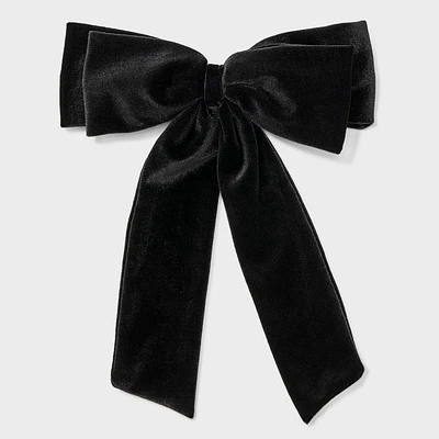 Velvet Bow Hair Barrette