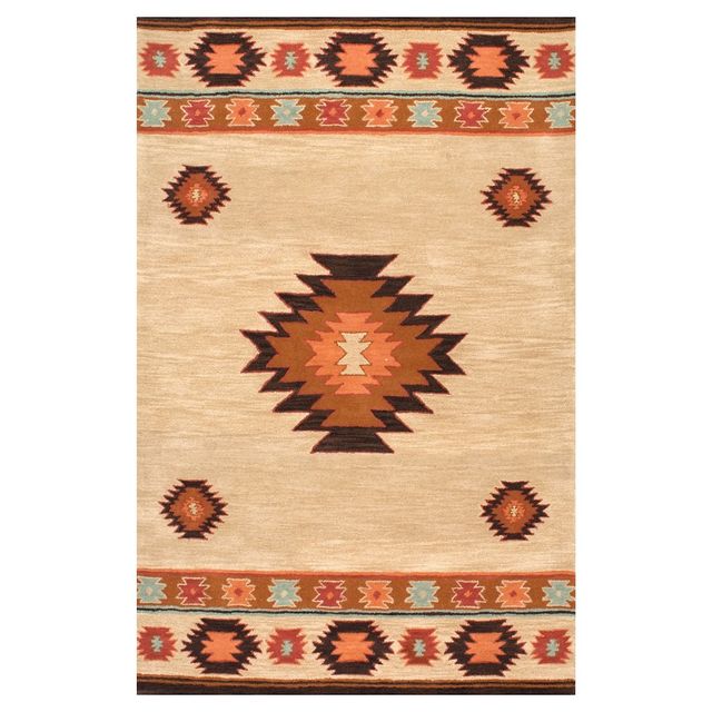 2x3 Hand Tufted Shyla Accent Rug Beige - nuLOOM