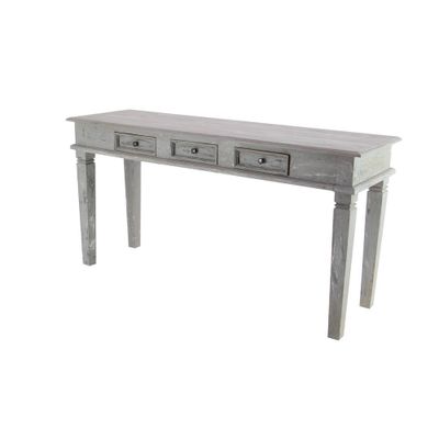 Rustic Mahogany Console Table Gray - Olivia & May