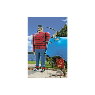 Paul Bunyan and Babe Blank Journal - (Nodin Press Blank Journals) (Hardcover)