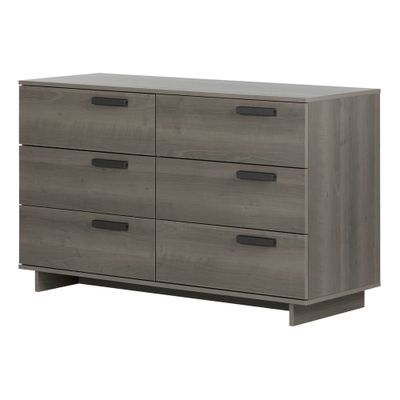 Cavalleri 6 Drawer Double Dresser Gray Maple - South Shore