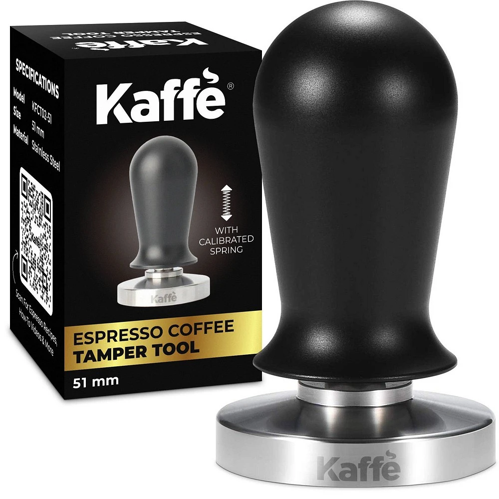 Kaffe 51mm Espresso Coffee Tamper with Spring