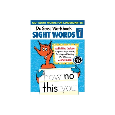 Dr. Seuss Sight Words Level 1 Workbook - (Dr. Seuss Workbooks) by Dr Seuss (Paperback)