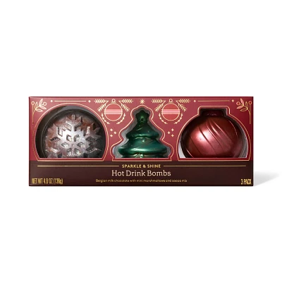 Christmas Sparkle & Shine Hot Drink Bombs - 4.8oz - Favorite Day