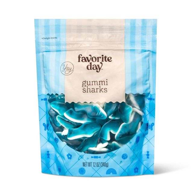Gummi Sharks Candy - 12oz - Favorite Day