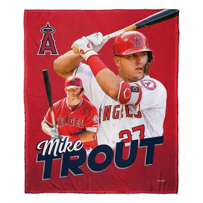 50x60 MLB Los Angeles Angels Mike Trout Silk Touch Throw Blanket