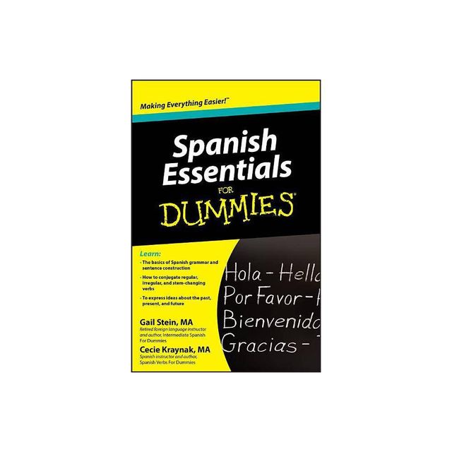 Spanish Essentials for Dummies - (For Dummies) by Gail Stein & Cecie Kraynak (Paperback)