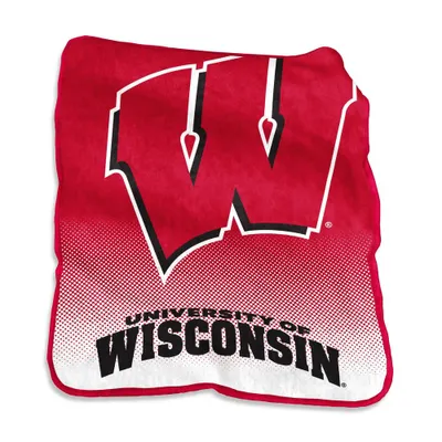 NCAA Wisconsin Badgers Raschel Throw Blanket