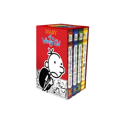 Diary of a Wimpy Kid Box of Books 1-4 Hardcover Gift Set - by Jeff Kinney (Mixed Media Product)