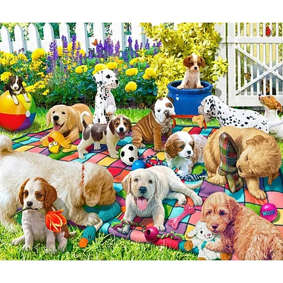 Springbok Playful Pups on Parade Jigsaw Puzzle - 1000pc