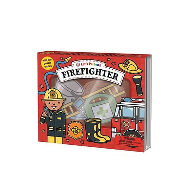 Lets Pretend: Firefighter Set - by Roger Priddy (Board Book)