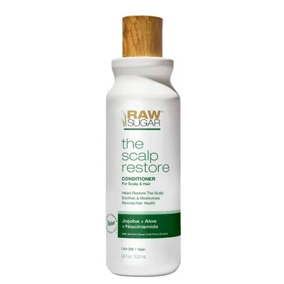 Raw Sugar The Scalp Restore Conditioner - Jojoba + Aloe + Niacinamide - 18 fl oz