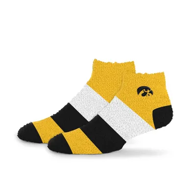 NCAA Iowa Hawkeye Neapolitan Stripe Fuzzy Sock