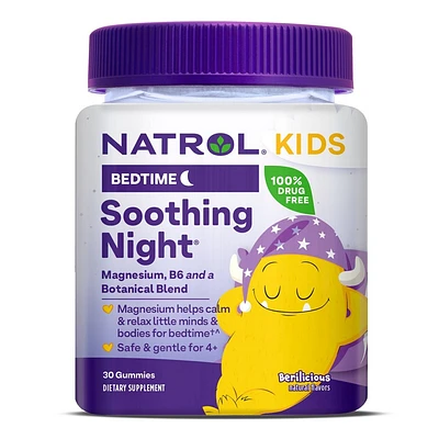 Natrol Kids Soothing Night Melatonin-Free Sleep Gummies - Mixed Berry - 30ct