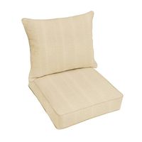 Sunbrella Textured Outdoor Corded Pillow and Cushion Set : Weather-Resistant, UV-Protected, Zippered