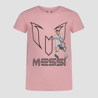 Girls Messi Short Sleeve Graphic T-Shirt