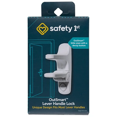 Safety st OutSmart Lever Lock With Decoy Button - White