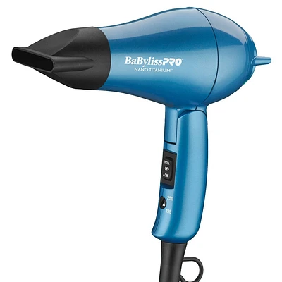 BaBylissPRO Nano Titanium Travel Hair Dryer - Blue - 1000W