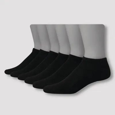 Mens Big & Tall Hanes Premium Performance Cushioned Low Cut Socks 6pk