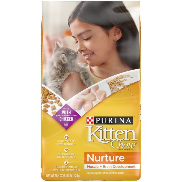 Purina Kitten Chow Nurture Kitten Muscle & Brain Development Chicken Flavor Dry Cat Food