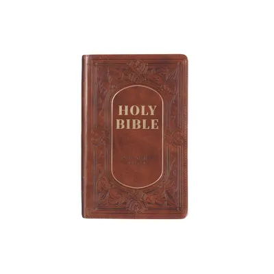 KJV Bible Giant Print Brown - Large Print (Leather Bound)