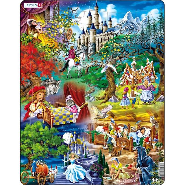 Springbok Larsen Grimms Fairy Tales Childrens Jigsaw Puzzle 33pc