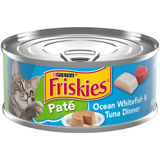 Purina Friskies Pat Wet Cat Food Ocean White Fish & Tuna Dinner - 5.5oz