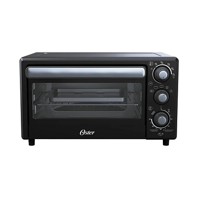 Oster 18-Quart Toaster Oven With Air Fry Matte Black: Convection, 1400W, Steel, Includes Broiler Pan & Air Fry Basket