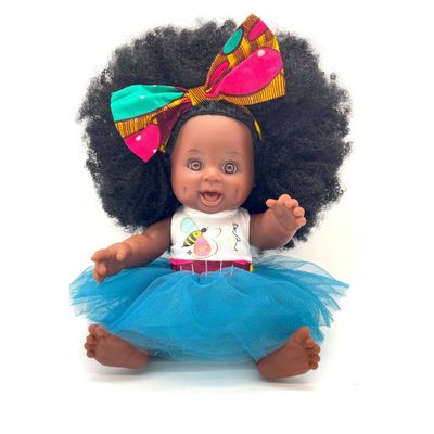 Orijin Bees Fro Love 12 Baby Bee Doll - Black Hair with Brown Eyes