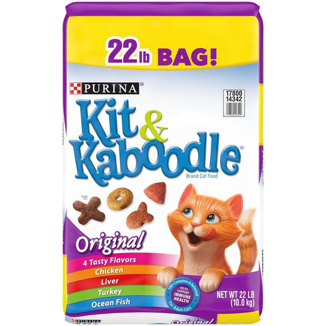 Kit & Kaboodle Original Adult Complete & Balanced with Chicken Dry Cat Food - 22lbs