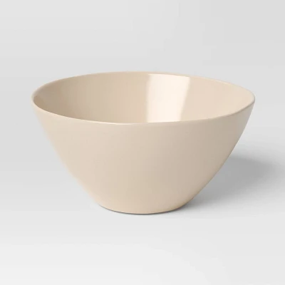 22.58oz Stoneware Aralia Organic Coupe Cereal Bowl Beige - Threshold