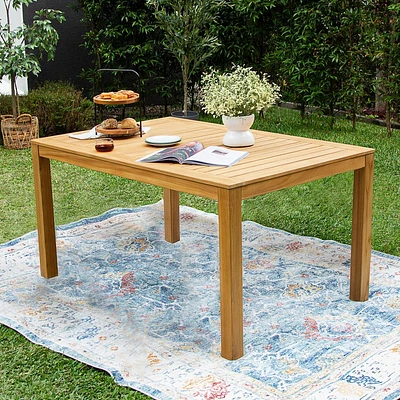 Cambridge Casual Abbington Rectangle Teak Wood Outdoor Dining Table