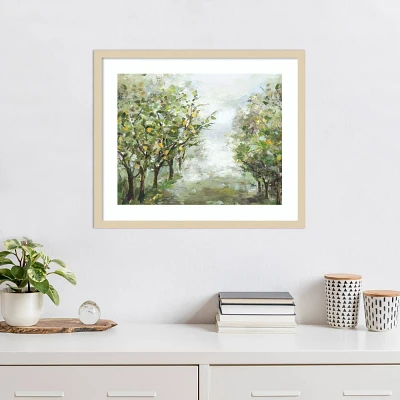 Amanti Art Orange Orchard by Allison Pearce Wood Framed Wall Art Print