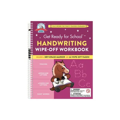 Get Ready for School: Handwriting Wipe-Off Workbook - by Heather Stella (Spiral Bound)