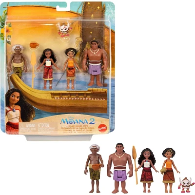 Disney Moana 2 Moanas Canoe Crew Playset with Small Dolls & Accessories