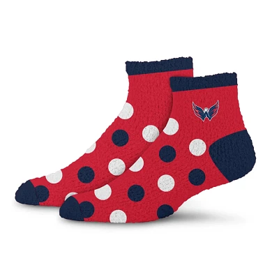 NHL Wahington Capital Dotty Fuzzy Sock - One Size Fit Mot