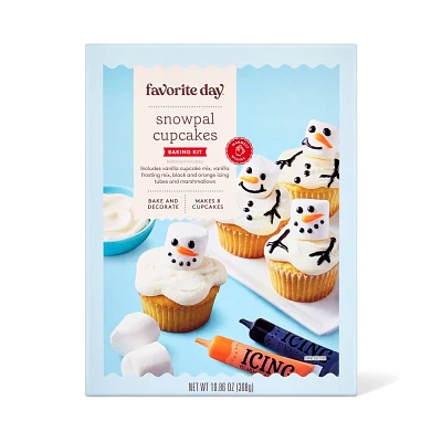 Holiday Snowman Vanilla Cupcake Kit - 10.86oz - Favorite Day