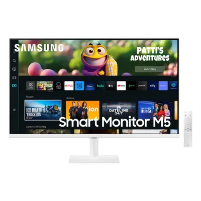 Samsung 32 M50C FHD Smart Monitor with Streaming TV - White