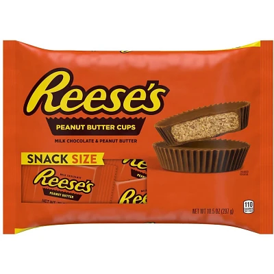 Reeses Milk Chocolate Peanut Butter Cups Snack Size Candy