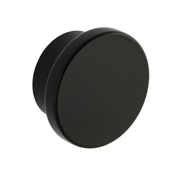 Sumner Street Home Hardware 10pk Large Ethan Disc Knob in Matte Black: Zinc Cabinet Knobs, Matte Finish, Lifetime Warranty