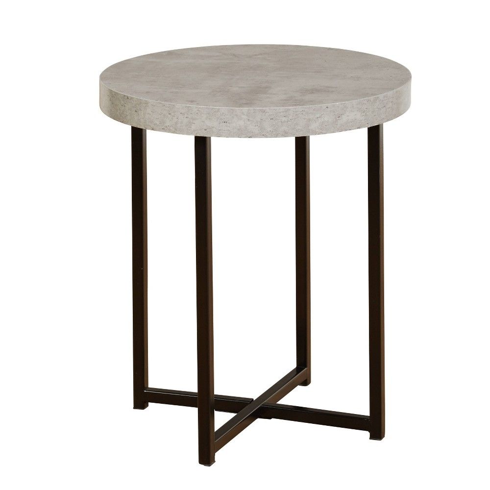 target grey side table