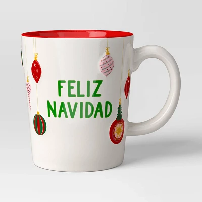 16oz Stoneware Feliz Navidad Mug - Wondershop