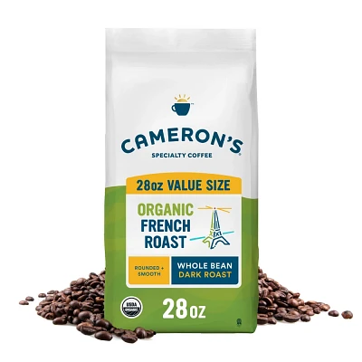 Camerons Organic French Dark Roast Whole Bean Coffee - 28oz