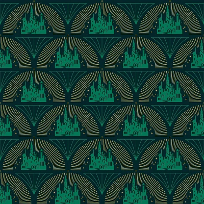 RoomMates Wicked Emerald City Kids Peel and Stick Wallpaper