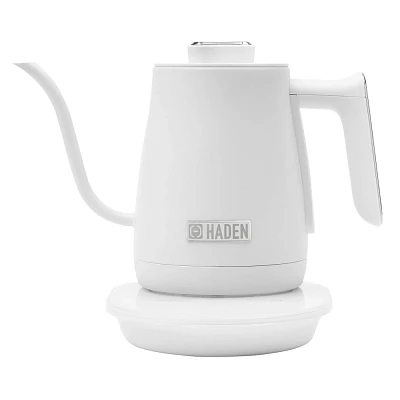 Haden Gooseneck 0.6L Pour Over Cordless Digital Stainless Steel Electric Kettle Ivory/Chrome