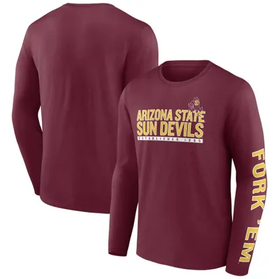 NCAA Arizona tate un Devils Mens Chase Long leeve T-hirt