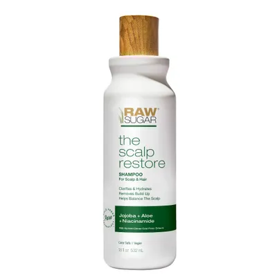 Raw Sugar The Scalp Restore Shampoo - Jojoba + Aloe + Niacinamide - 18 fl oz