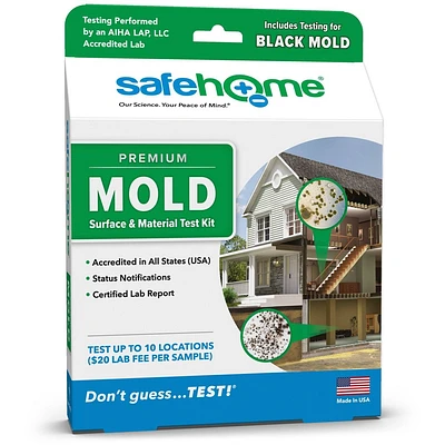 Safe Home Mold Test Kit Premium Model (In-Lab Testing)