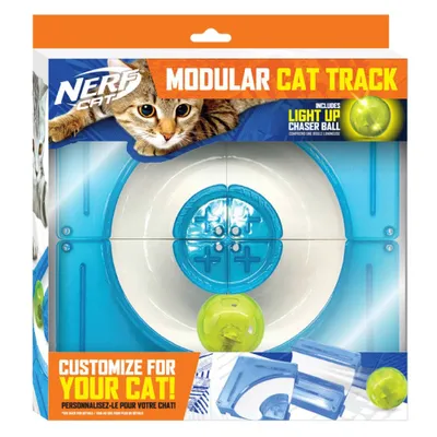 Nerf Cat ABS Turbo Track with Ball Cat Toy Set - 4pc