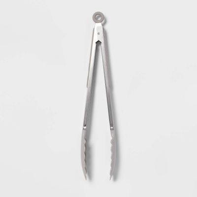Stainless Steel Kitchen Tongs Gray - Room Essentials